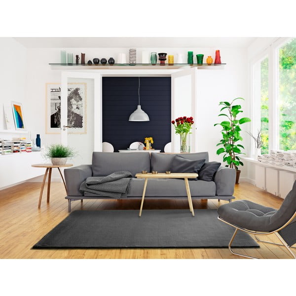 Berna Liso sötétszürke szőnyeg, 190 x 290 cm - Universal-image-1