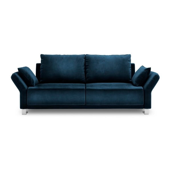 Pyxis királykék háromszemélyes kinyitható kanapé bársony kárpittal - Windsor & Co Sofas