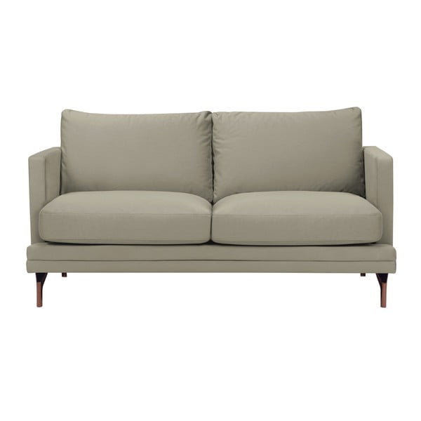 Jupiter bézs kétszemélyes kanapé, aranyszínű lábakkal - Windsor & Co Sofas