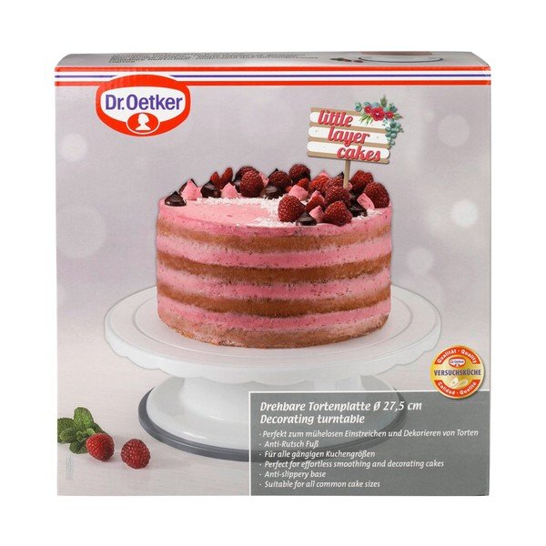 Sweet fehér forgó tortatálca, ø 27,5 cm - Dr. Oetker-image-2