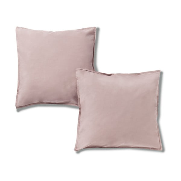 2 részes világos rózsaszín párnahuzat szett pamutból, 40 x 40 cm - Casa Di Bassi