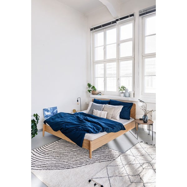 Sötétkék kétszemélyes pamut ágynemű, 200 x 220 cm - Bonami Selection-image-4