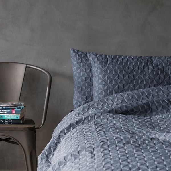 Sötétkék ágytakaró egyszemélyes ágyra 140x250 cm Butterfly – Mette Ditmer Denmark-image-1