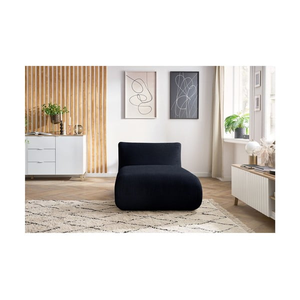 Sötétkék kordbársony kanapé modul Lecomte – Bobochic Paris-image-1