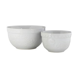 Fehér agyagkerámia tálkakészlet, 2 részes - Premier Housewares