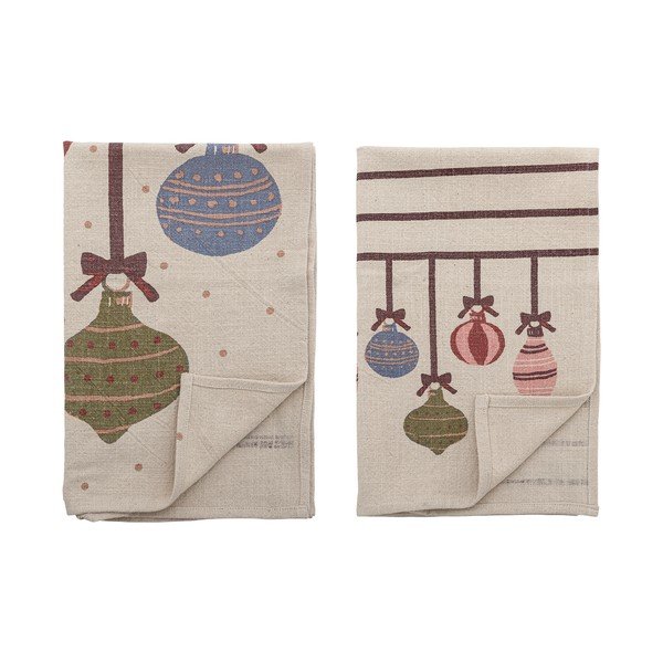 Pamut konyharuha szett 2 db-os karácsonyi mintával 71x45 cm Ornamentia – Bloomingville-image-2