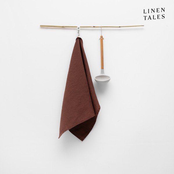 Len konyharuha 45x65 cm Chocolate – Linen Tales