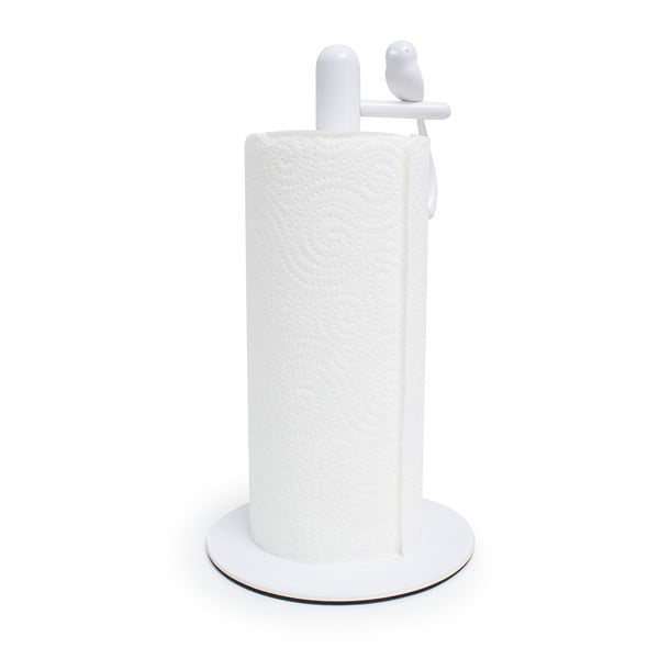 Fehér papírtörlő tartó ø 16 cm Birdie – Balvi-image-2