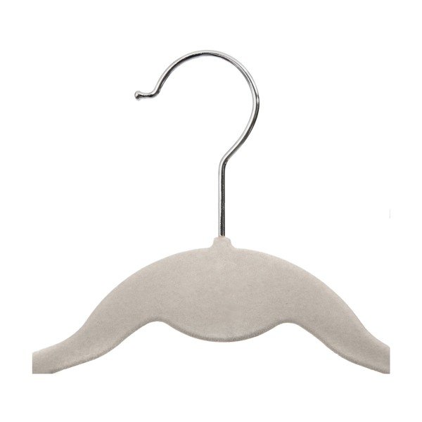 5 db bézs gyerek vállfa bársony felülettel - Compactor-image-1