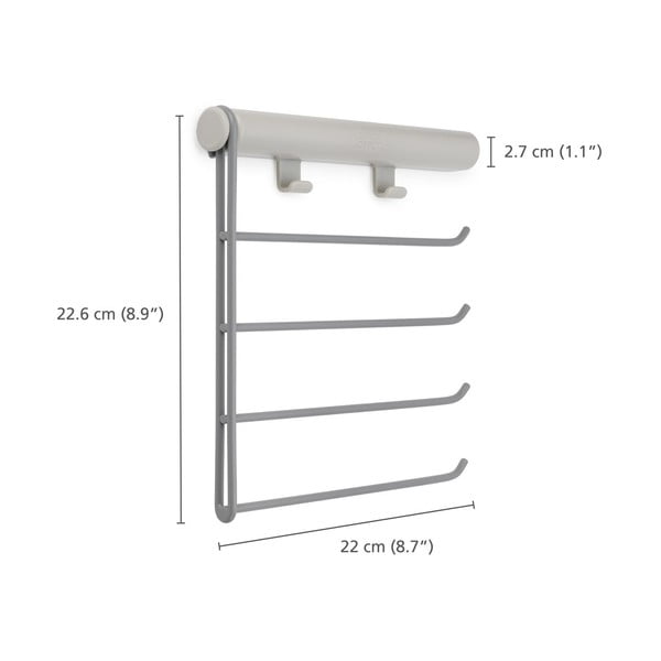 Fém vállfa nyakkendőkhöz és övekhez Orderly – Joseph Joseph-image-4