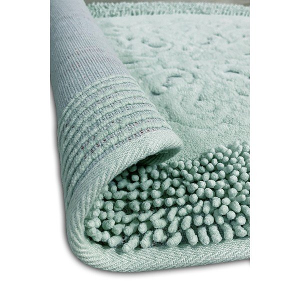 Világoszöld fürdőszobai kilépő szett 2 db-os 100x60 cm Piante – Foutastic-image-4