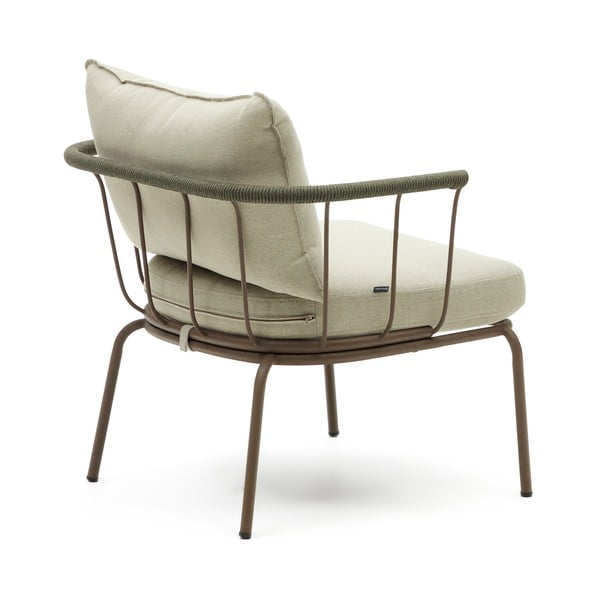 Világoszöld fém kerti fotel Salguer – Kave Home-image-3