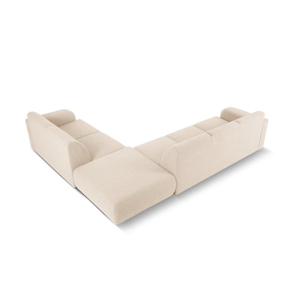 Bézs buklé sarokkanapé (jobb oldali) Molino – Micadoni Home-image-3