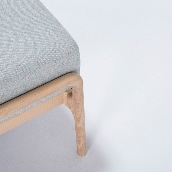 Fawn kékesszürke zsámoly tölgyfából - Gazzda-image-3