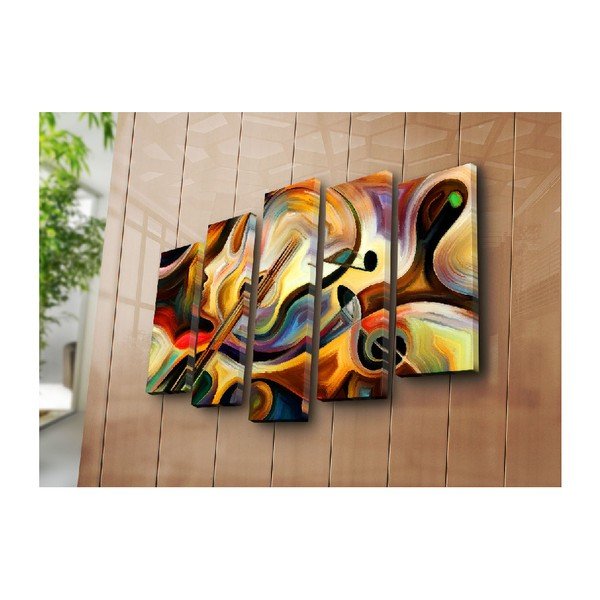 Abstract Music többrészes kép, 105 x 70 cm-image-2