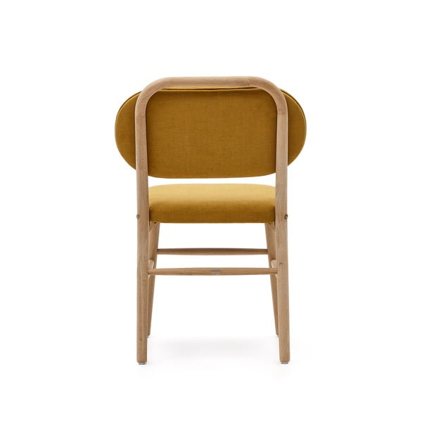 Mustársárga étkezőszék szett 2 db-os Helda – Kave Home-image-3