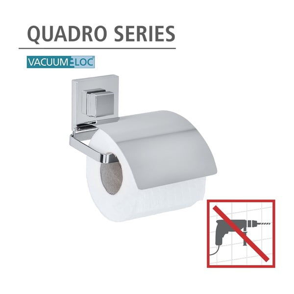 Vacuum-Loc fúrásmentes WC-papír tartó, 14 x 13 cm - Wenko-image-4