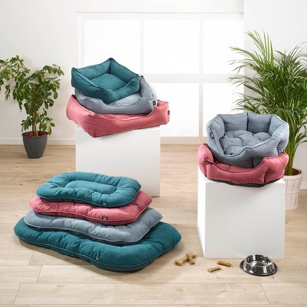 Petróleumkék fekhely kutyáknak 58x77 cm – Love Story-image-1