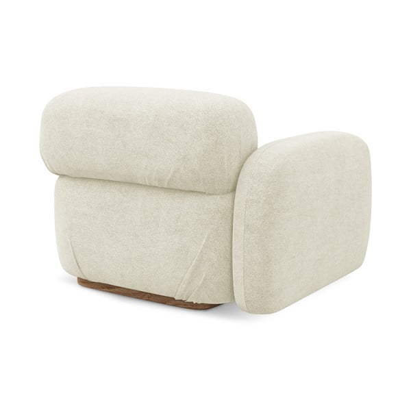 Krémszínű buklé kanapé modul (bal oldali) Ailani – Makamii-image-3