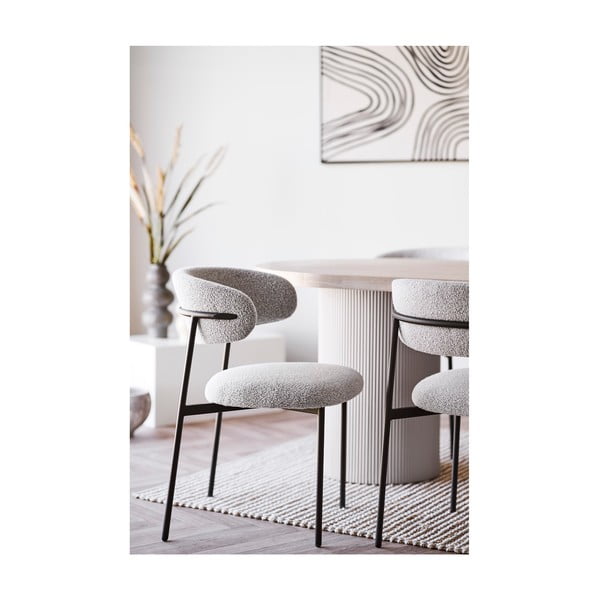 Étkezőasztal kőrisfa dekoros asztallappal 100x220 cm Solva – House Nordic-image-3