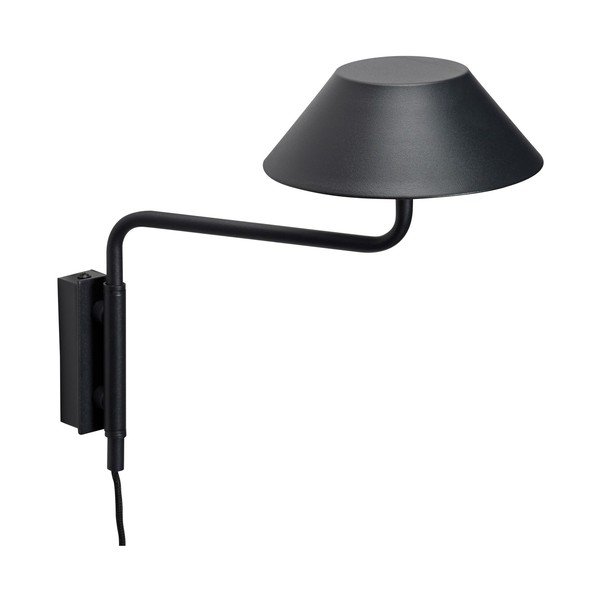 Fekete konnektorhoz csatlakoztatható fém LED dimmelhető fali lámpa ø 30 cm Cover – Hübsch