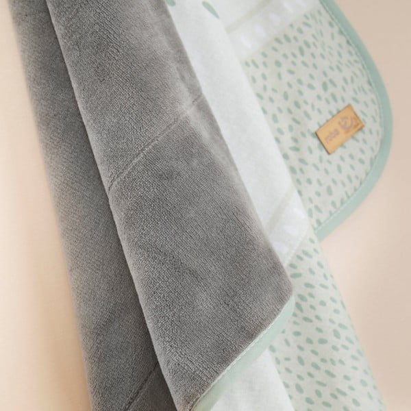 Világoszöld mikroplüss gyerek takaró 80x80 cm Woodland Buddies – Roba-image-3