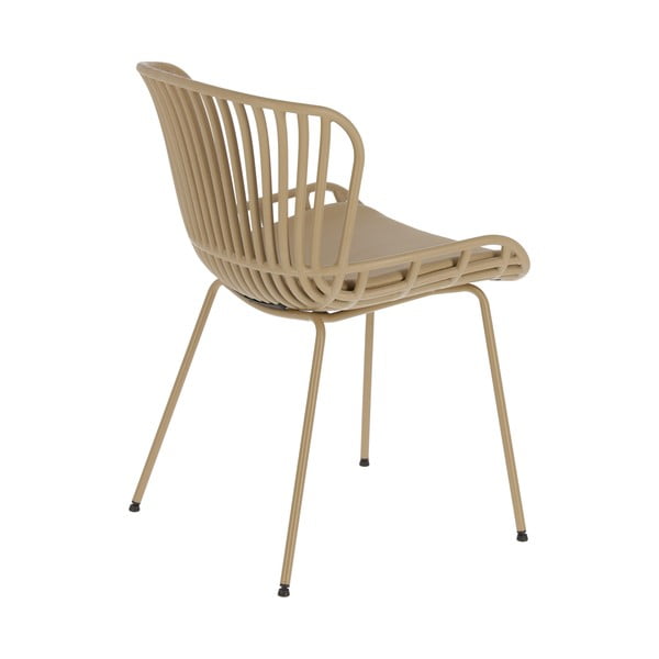 Surpik bézs acélszerkezetű kerti szék - Kave Home-image-3
