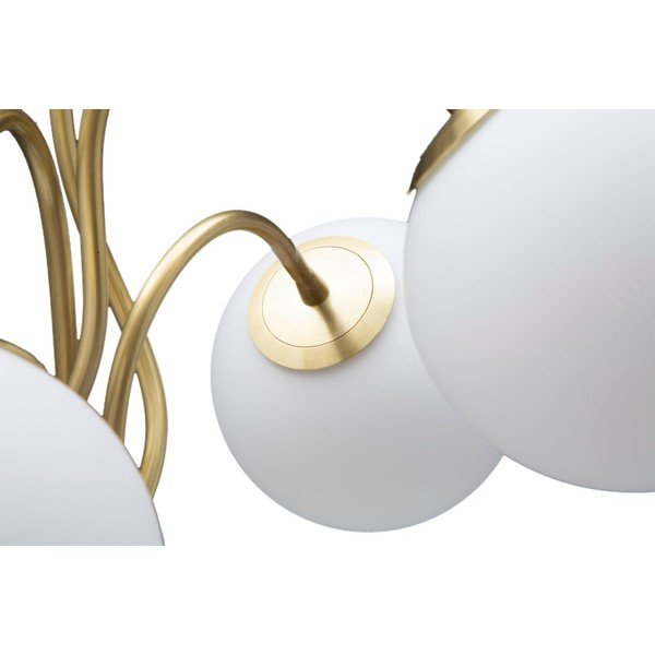 Fehér-aranyszínű asztali lámpa üveg búrával (magasság 74 cm) Glamy – Mauro Ferretti-image-1