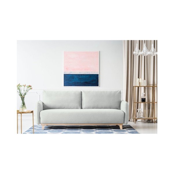 Bebop szürkésfehér háromszemélyes kanapé - Kooko Home-image-3