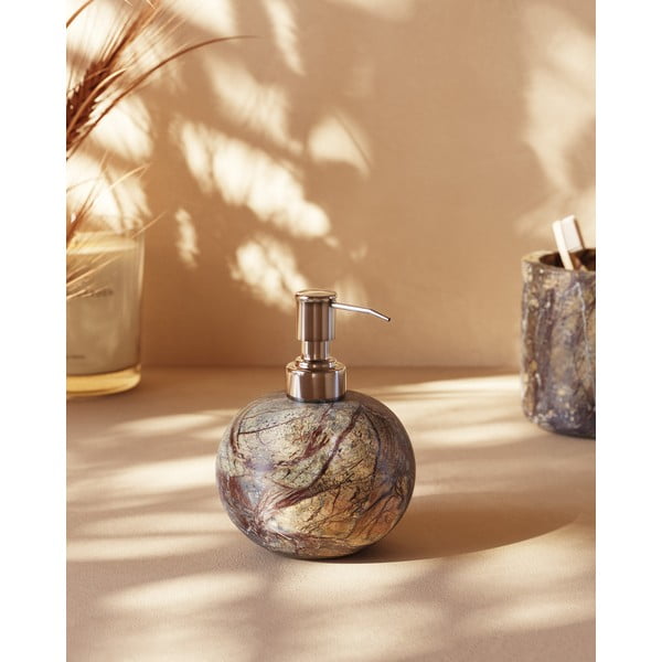 Natúr színű márvány szappanadagoló 200 ml Spalsh – Kave Home-image-1