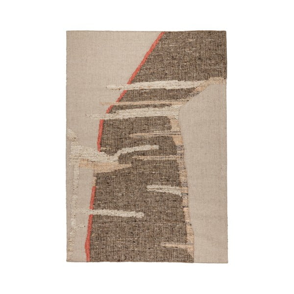 Barna-bézs gyapjú szőnyeg 160x230 cm Briton – Dutchbone