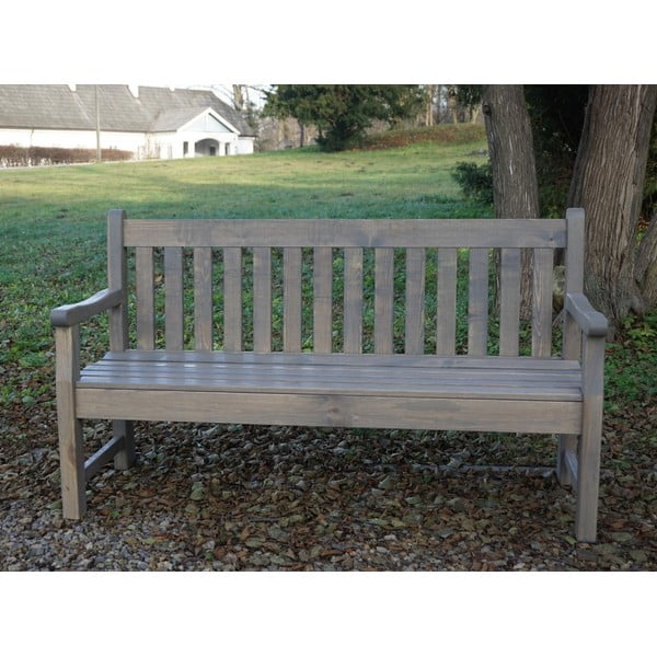 Szürke fa kerti pad London - Rojaplast-image-4