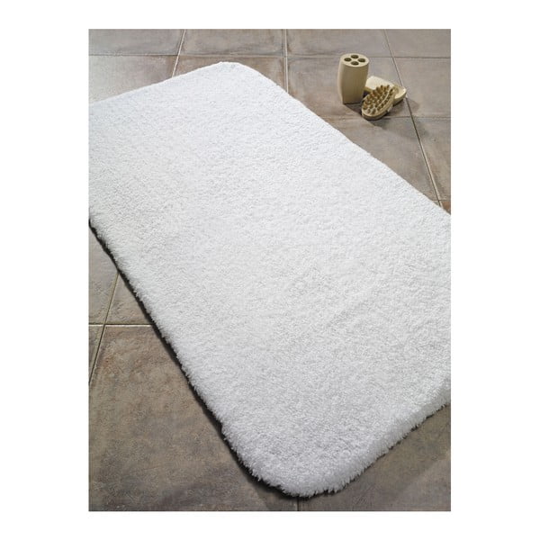 Bathmats Organic fehér fürdőszobai szőnyeg, 60 x 80 cm - Confetti