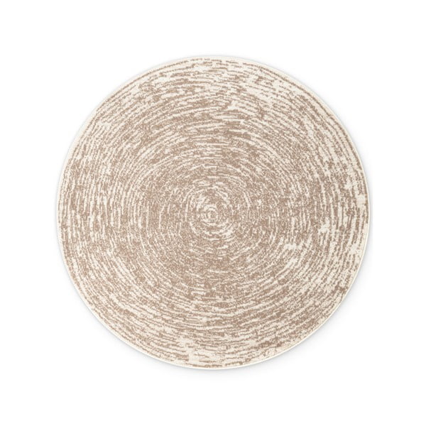 Bézs-krémszínű kerek szőnyeg ø 160 cm Gloria Cavallo – Hanse Home