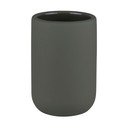 Sötétzöld kerámia fogkefetartó pohár Lotus Play – Mette Ditmer Denmark
