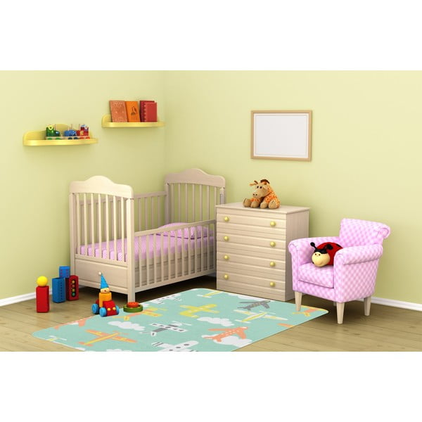 Világoszöld gyerek szőnyeg 100x140 cm Happy Plains – Oyo Concept-image-2