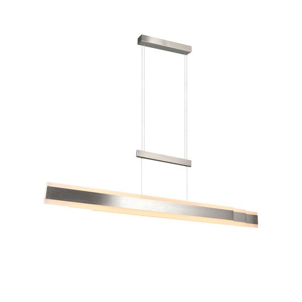 Matt ezüstszínű LED függőlámpa fém búrával Arcola – Trio-image-3