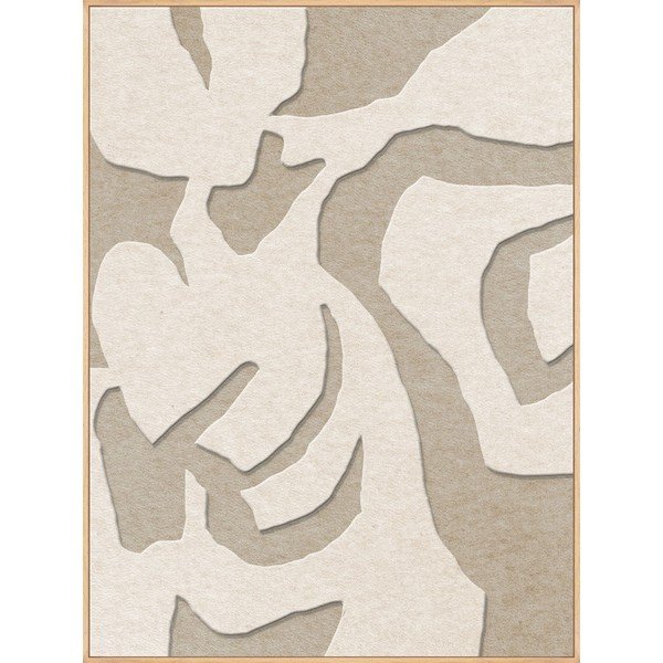 3D-s keretezett-akusztikus kép 90x120 cm Soft Embrace 1 – Malerifabrikken