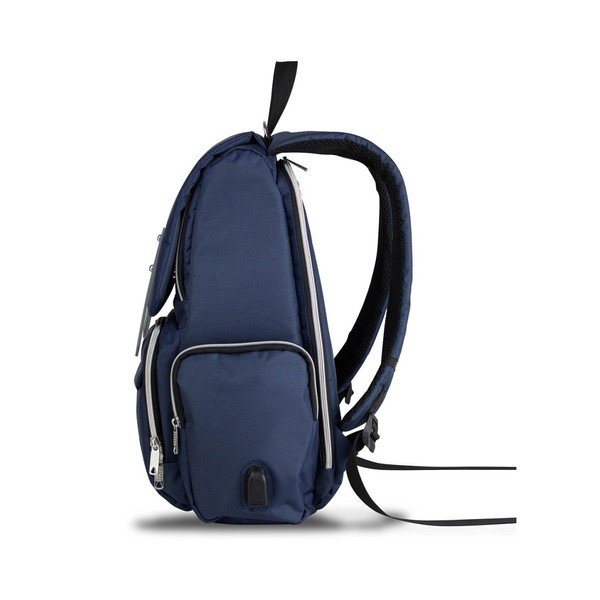 MOTHER STAR Baby Care Backpack sötétkék hátizsák anyukáknak USB csatlakozóval - My Valice-image-2