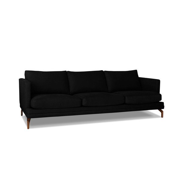Jupiter fekete 3 személyes kanapé - Windsor & Co. Sofas-image-1