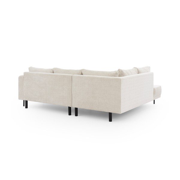 Bézs zsenília sarokkanapé (bal oldali-L alakú) Mauris  – Ropez-image-3