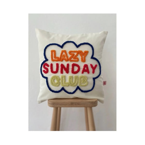 Párnahuzat 45x45 cm Lazy Sunday CLub – Oyo home