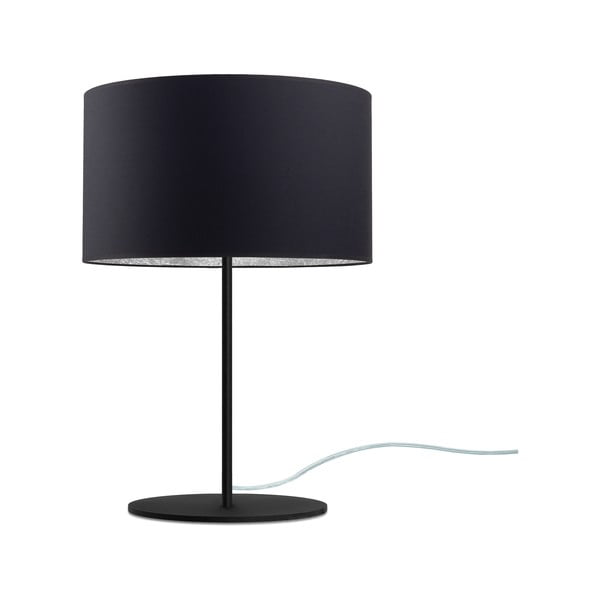 MIKA Silver M fekete asztali lámpa, ⌀ 36 cm - Sotto Luce