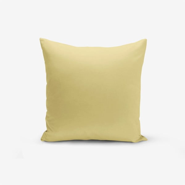 Düz mustársárga párnahuzat, 45 x 45 cm - Minimalist Cushion Covers