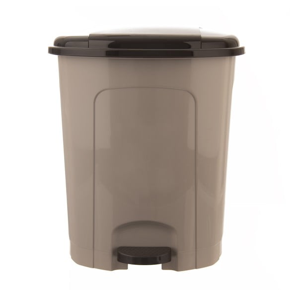 Barna műanyag pedálos szemetes 30 l – Orion-image-4