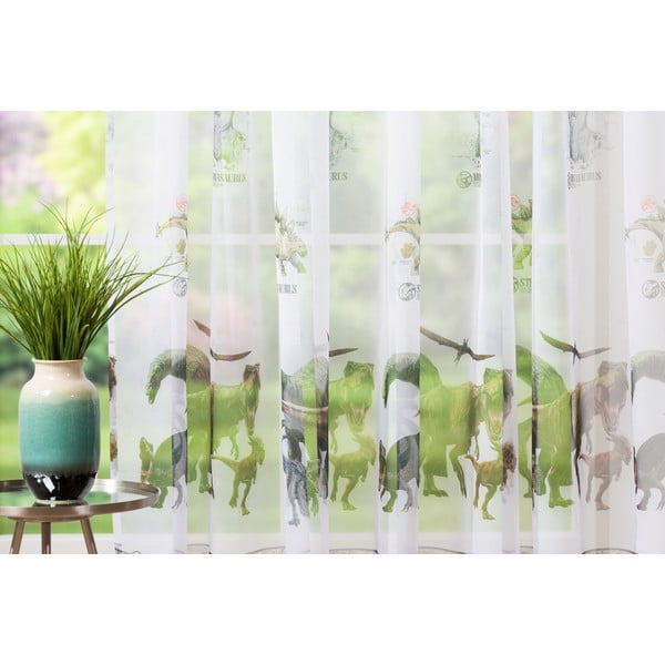 Átlátszó gyerek függöny 140x245 cm Jurassic - Mendola Fabrics-image-1
