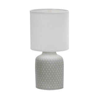 Szürke asztali lámpa textil búrával (magasság 32 cm) Iner – Candellux Lighting