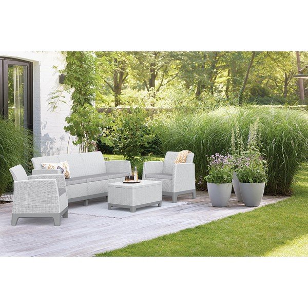 Világosszürke ötszemélyes kerti lounge szett Scandi Forma – Keter-image-1