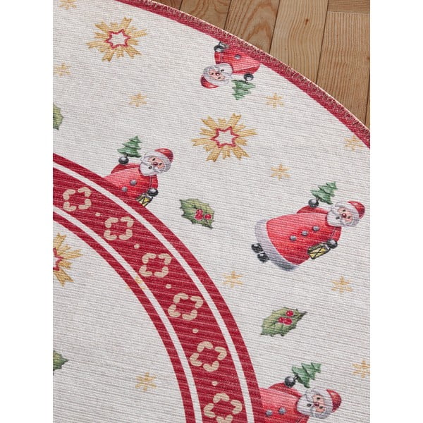 Piros kerek szőnyeg karácsonyi mintával ø 160 cm Toy's Delight Santa Claus – Villeroy&Boch-image-3