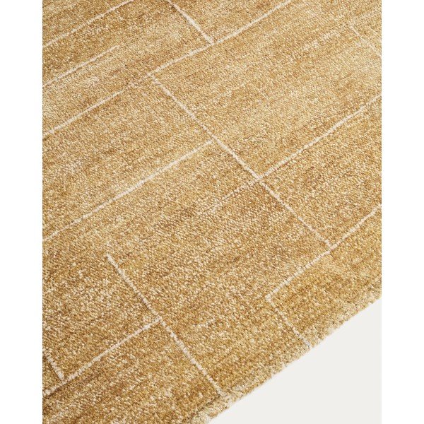 Mustársárga kézi szövésű szőnyeg 160x230 cm Eloda – Kave Home-image-1